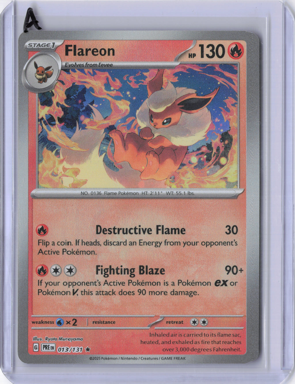 Flareon (Master Ball Pattern) - SV: Prismatic Evolutions (PRE)