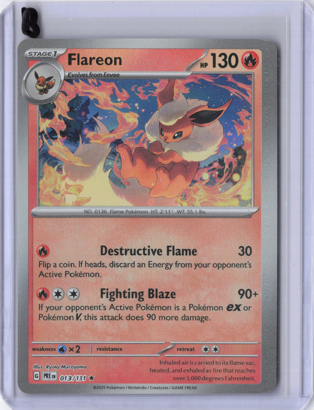 Flareon (Master Ball Pattern) - SV: Prismatic Evolutions (PRE)
