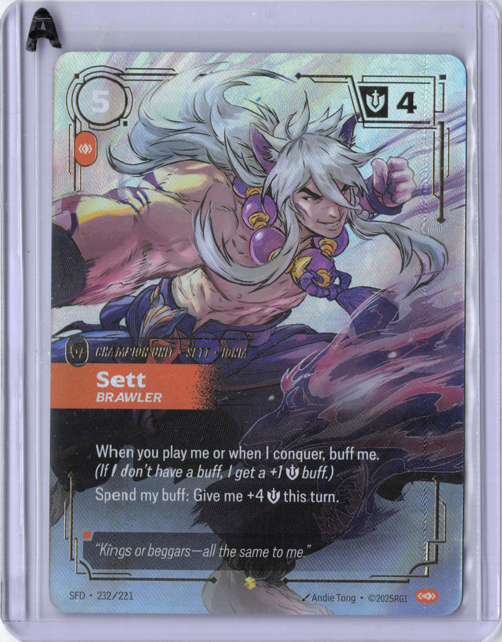 Sett, Brawler (Overnumbered) - Spiritforged (SFD)