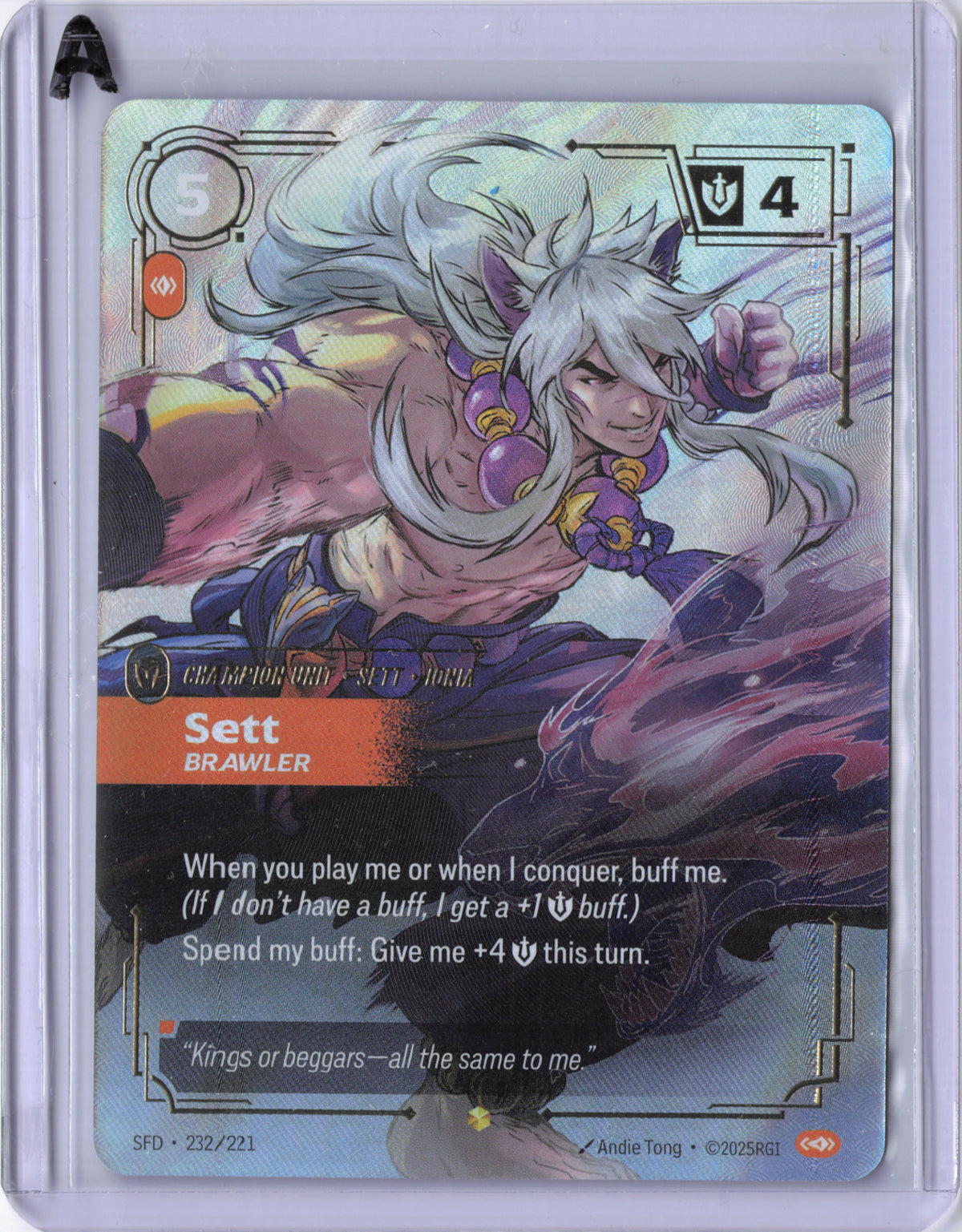 Sett, Brawler (Overnumbered) - Spiritforged (SFD)