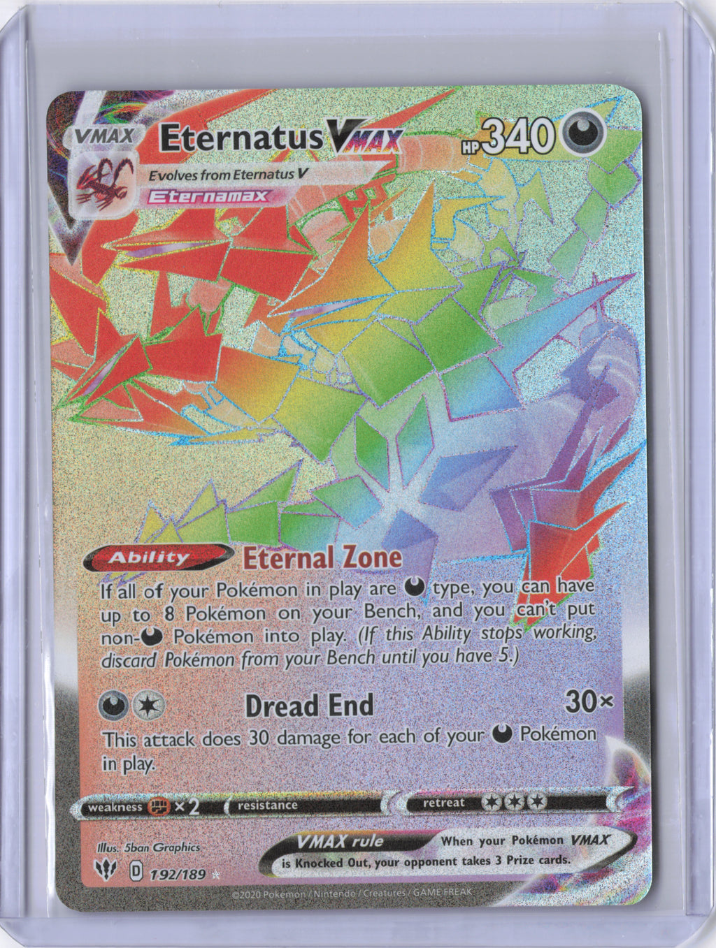 Eternatus VMAX (Secret) - SWSH03: Darkness Ablaze (SWSH03)