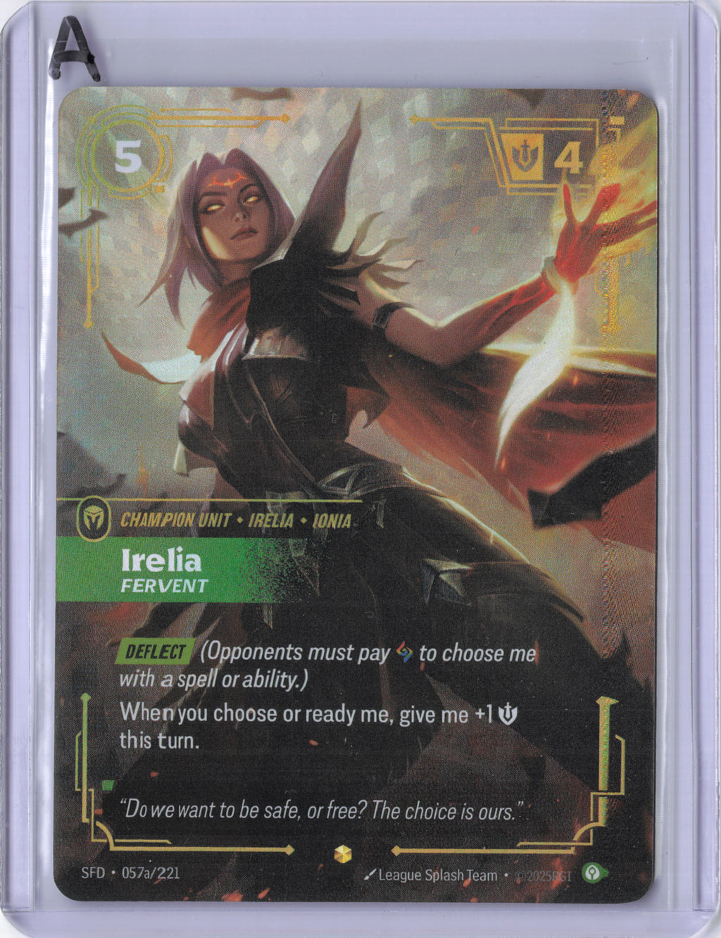 Irelia, Fervent (Alternate Art) - Spiritforged (SFD)