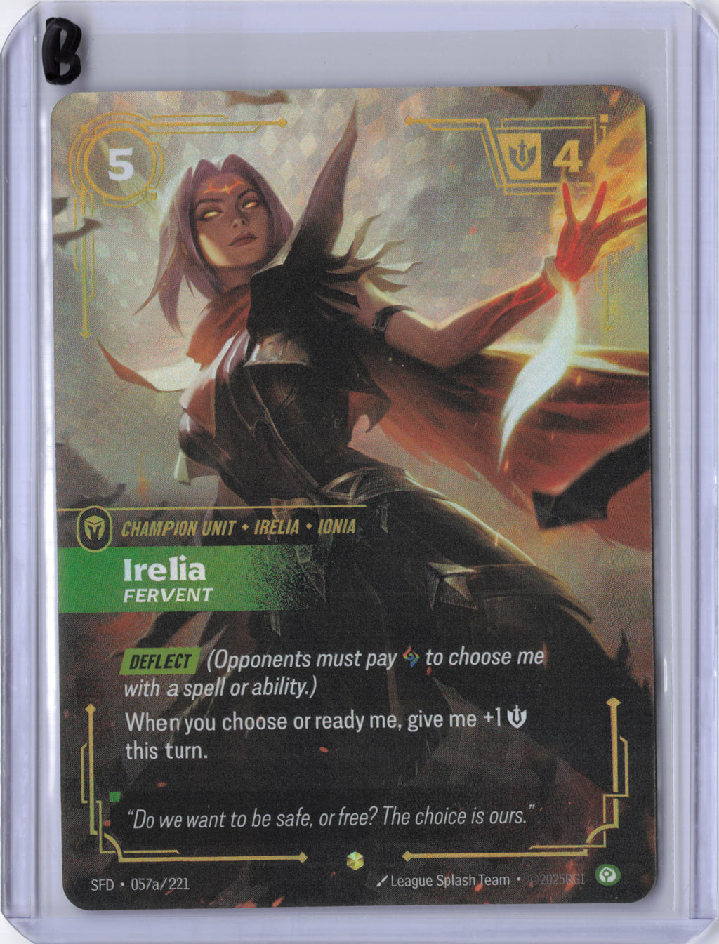 Irelia, Fervent (Alternate Art) - Spiritforged (SFD)