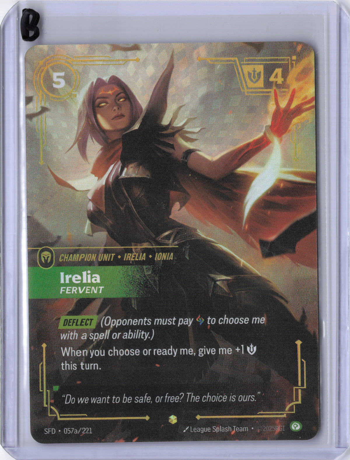 Irelia, Fervent (Alternate Art) - Spiritforged (SFD)