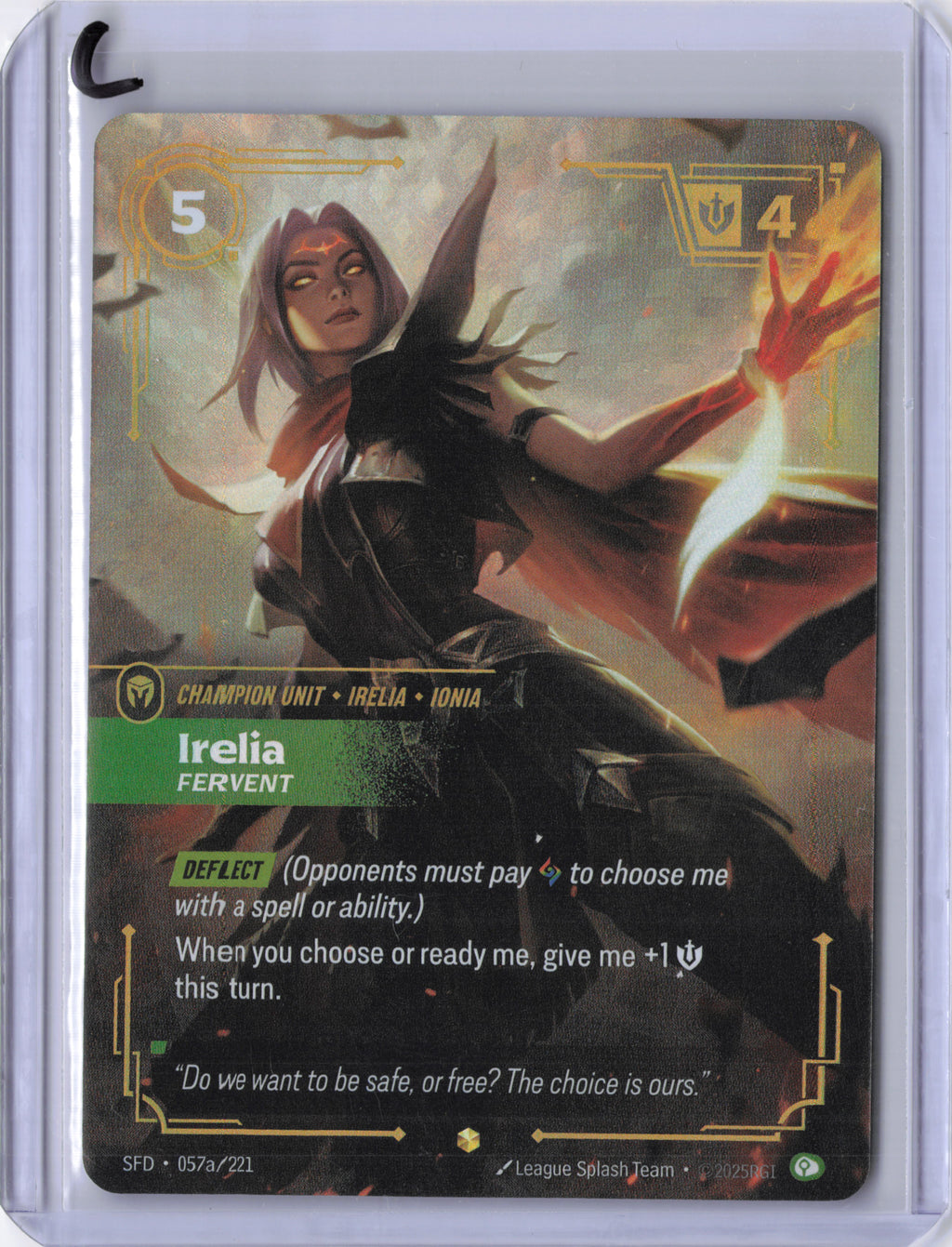 Irelia, Fervent (Alternate Art) - Spiritforged (SFD)