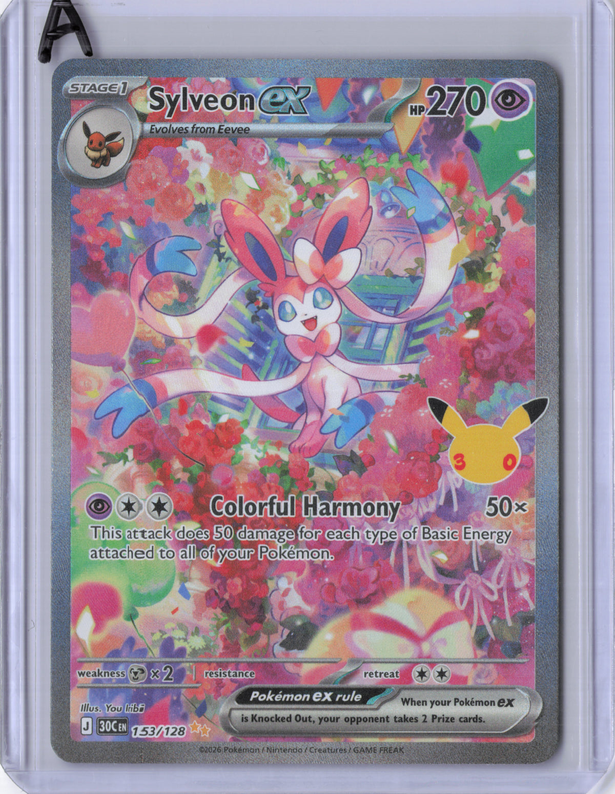 Sylveon ex - 153/128 - ME: 30th Celebration (30C)