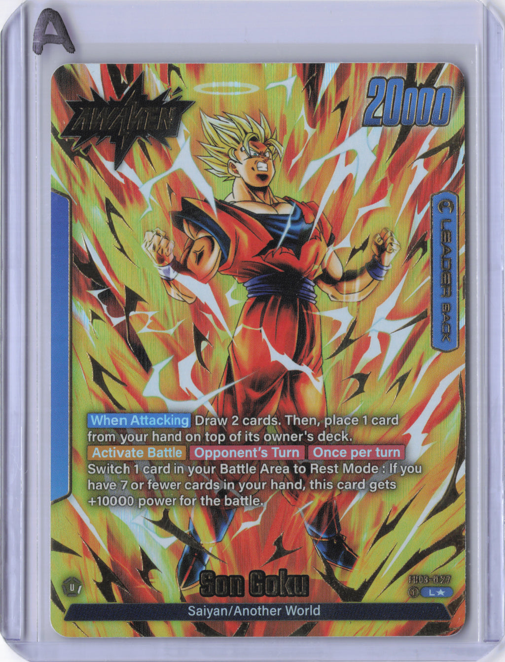 Son Goku - FB03-027 (Alternate Art) - Raging Roar (FB03)