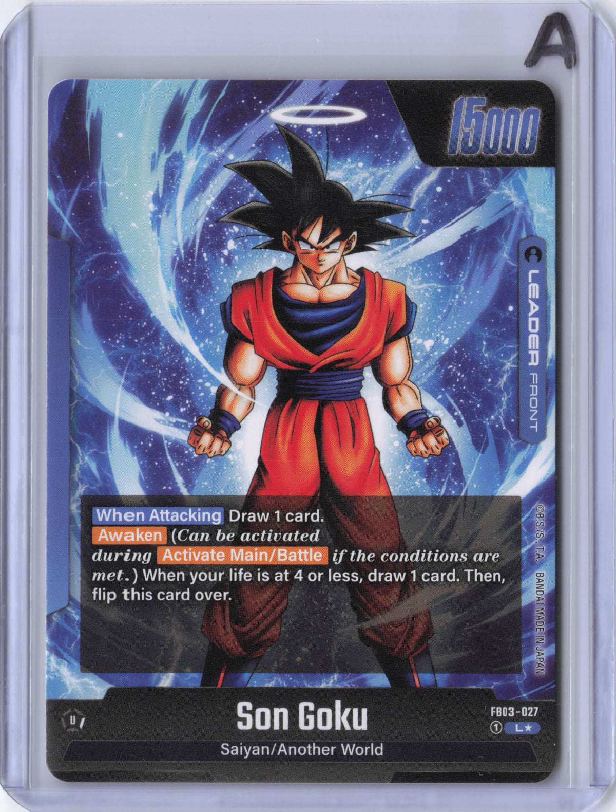 Son Goku - FB03-027 (Alternate Art) - Raging Roar (FB03)