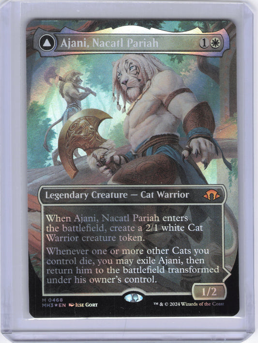 Ajani, Nacatl Pariah (Borderless) (Textured Foil) - Modern Horizons 3 (MH3)