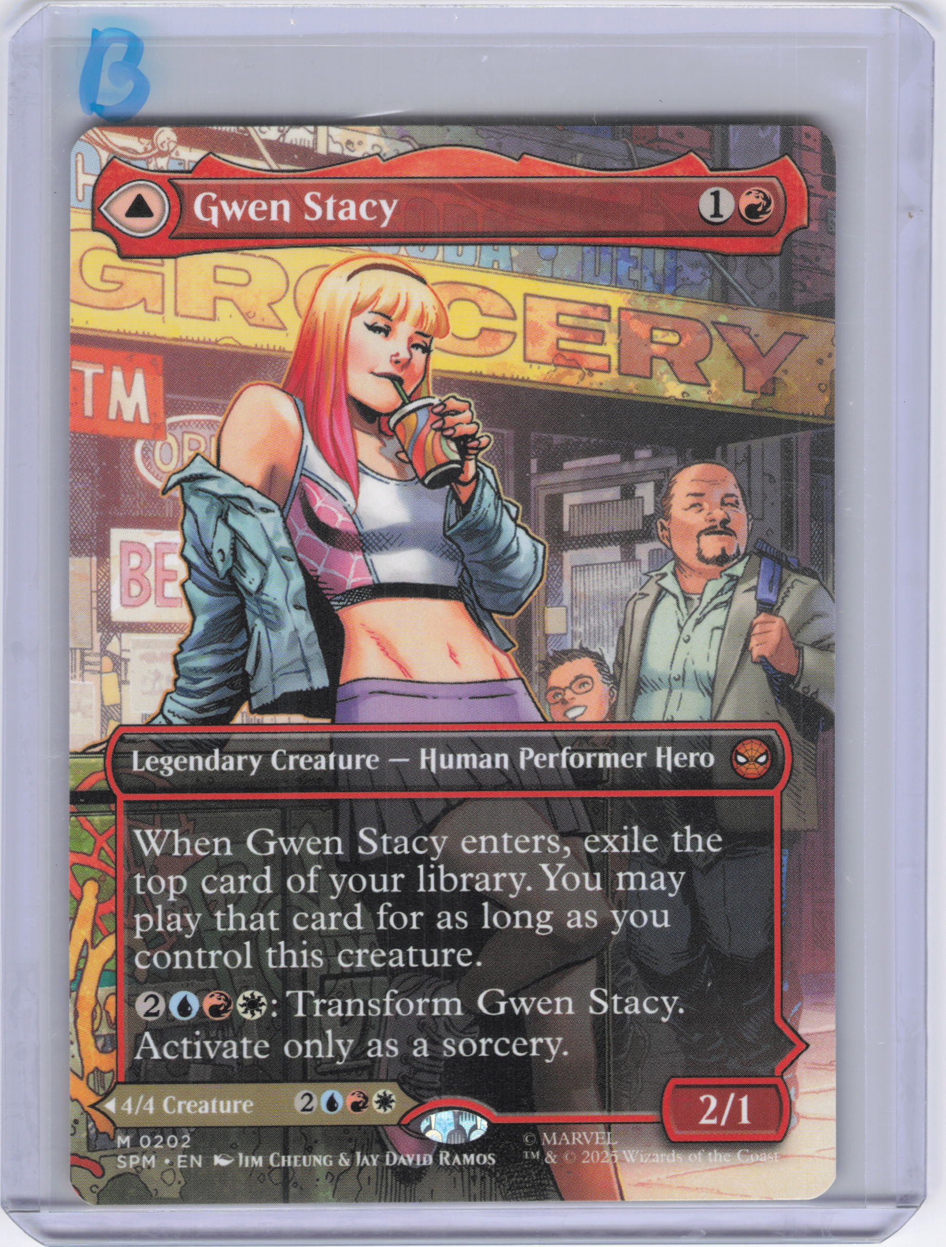 Gwen Stacy (0202) (Borderless) - Marvel's Spider-Man (SPM)