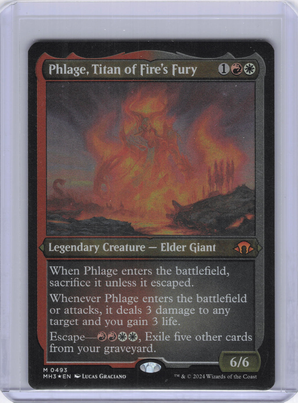 Phlage, Titan of Fire's Fury (Foil Etched) - Modern Horizons 3 (MH3)