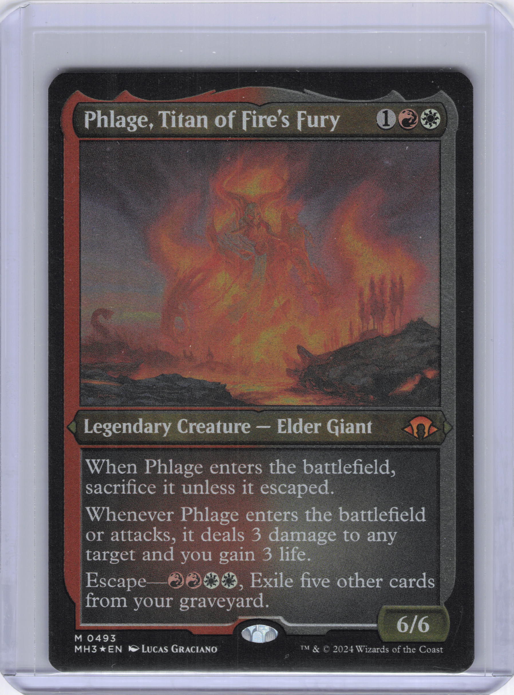 Phlage, Titan of Fire's Fury (Foil Etched) - Modern Horizons 3 (MH3)