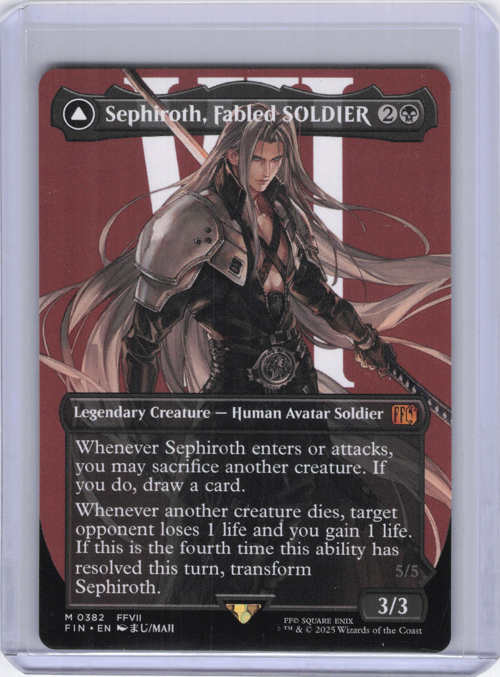 Sephiroth, Fabled SOLDIER (0382) (Borderless) - FINAL FANTASY (FIN)