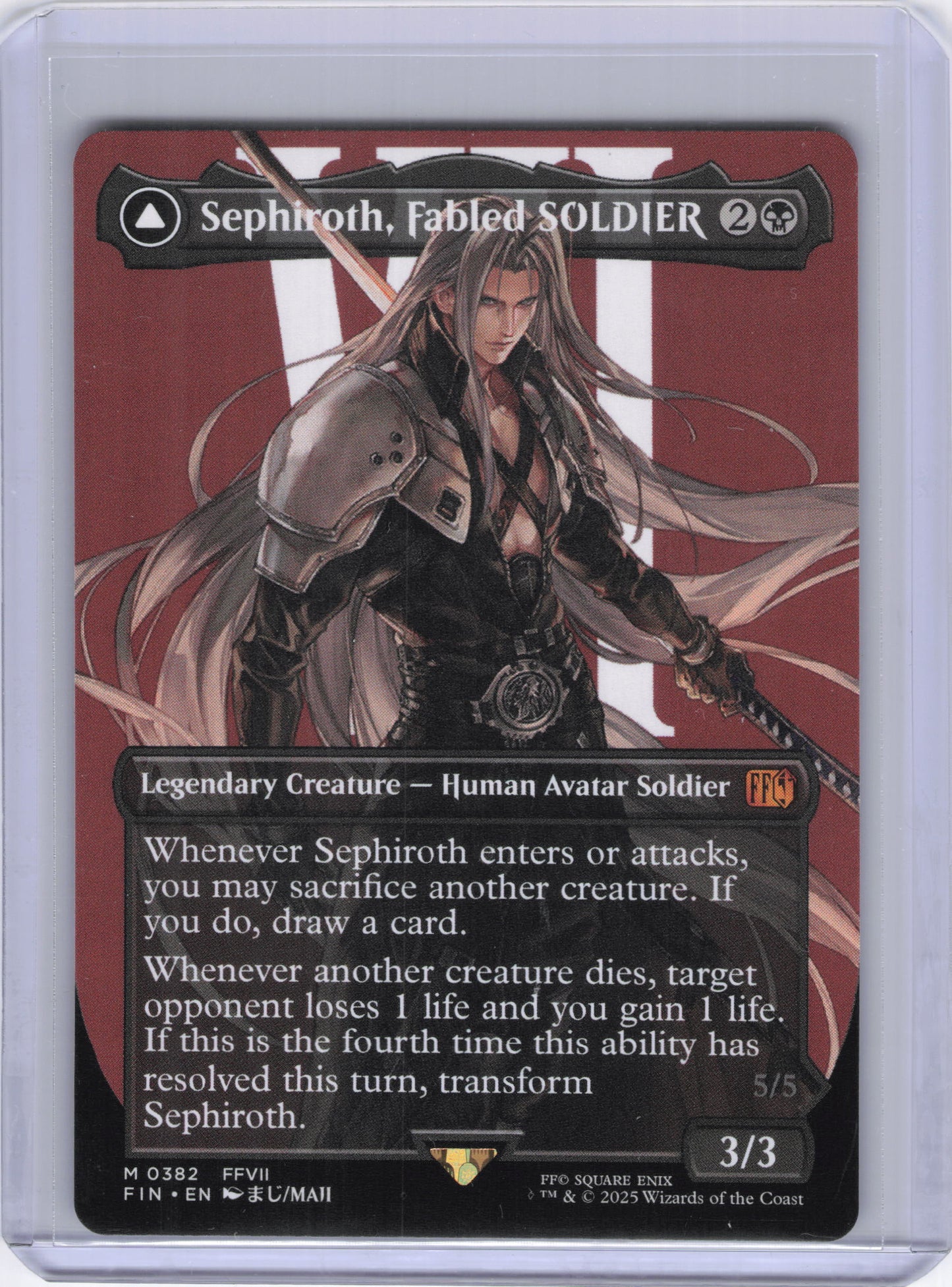 Sephiroth, Fabled SOLDIER (0382) (Borderless) - FINAL FANTASY (FIN)