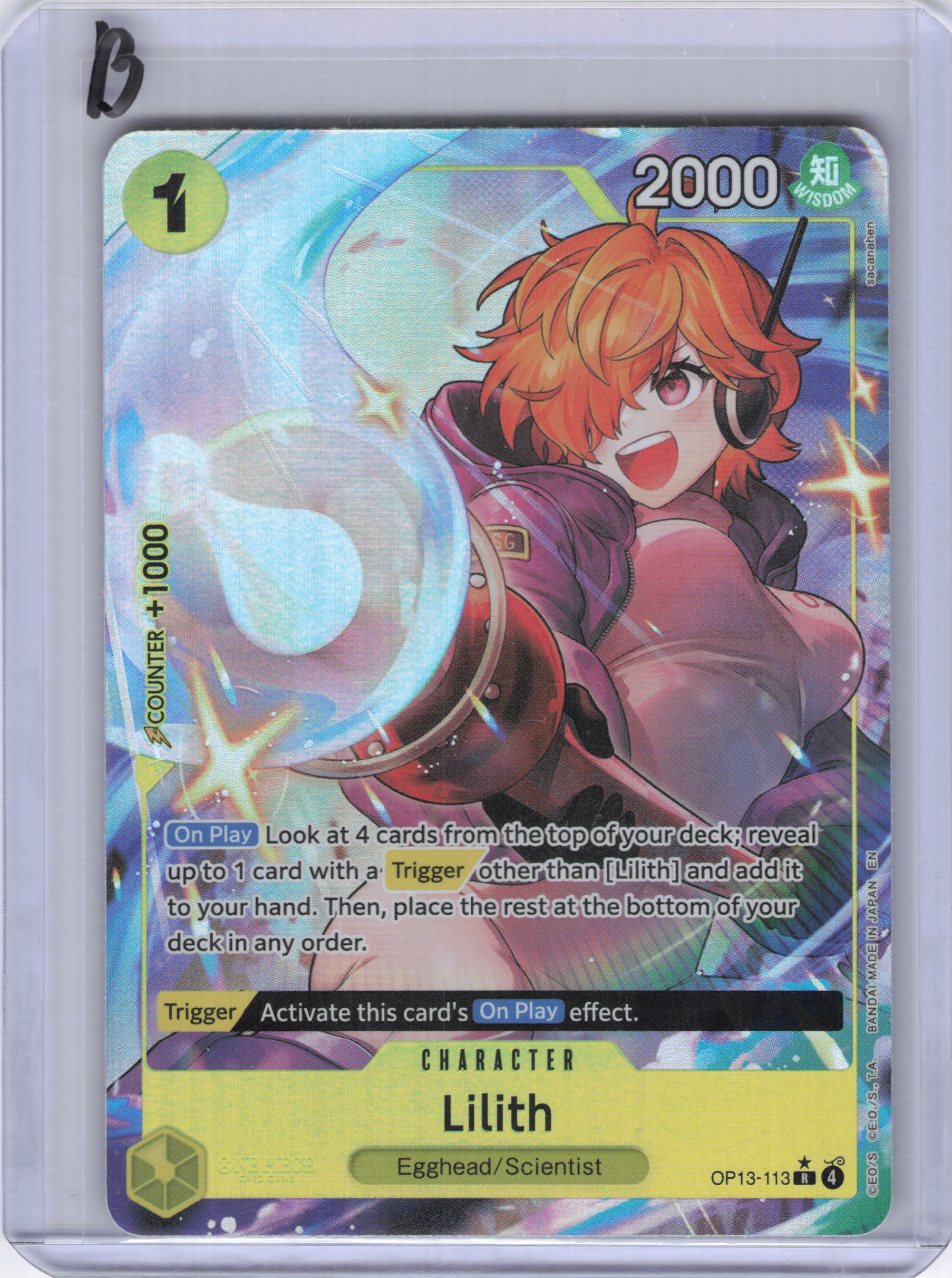 Lilith (Alternate Art) - Carrying On His Will (OP13)