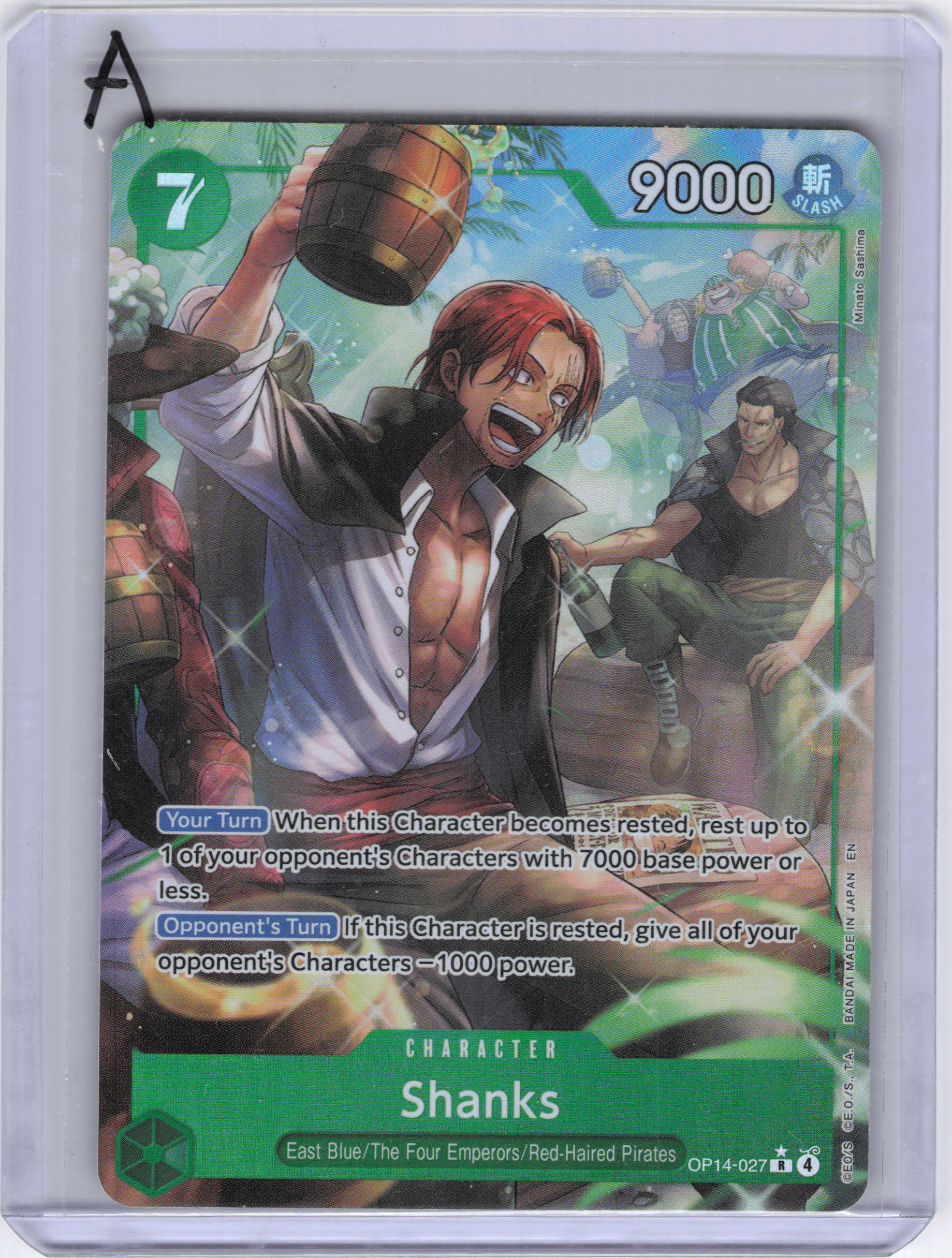Shanks (Alternate Art) - The Azure Sea's Seven (OP14)