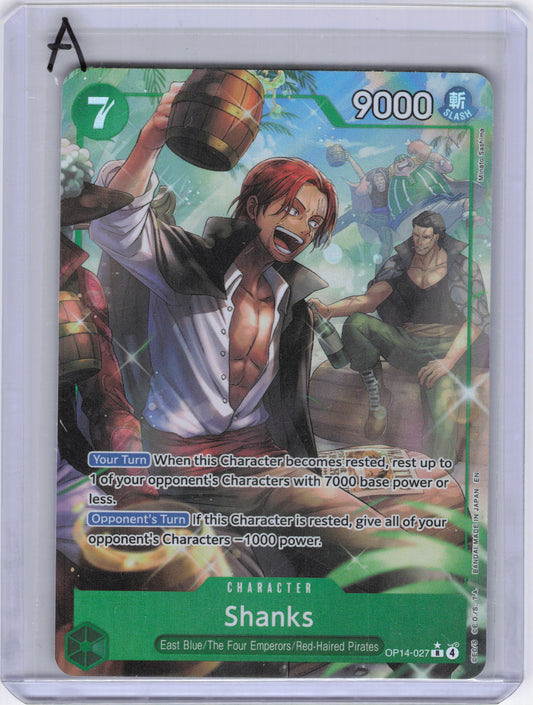 Shanks (Alternate Art) - The Azure Sea's Seven (OP14)