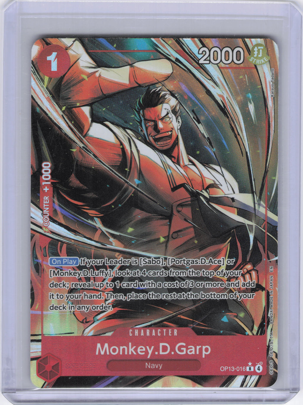 Monkey.D.Garp (Alternate Art) - Carrying On His Will (OP13)