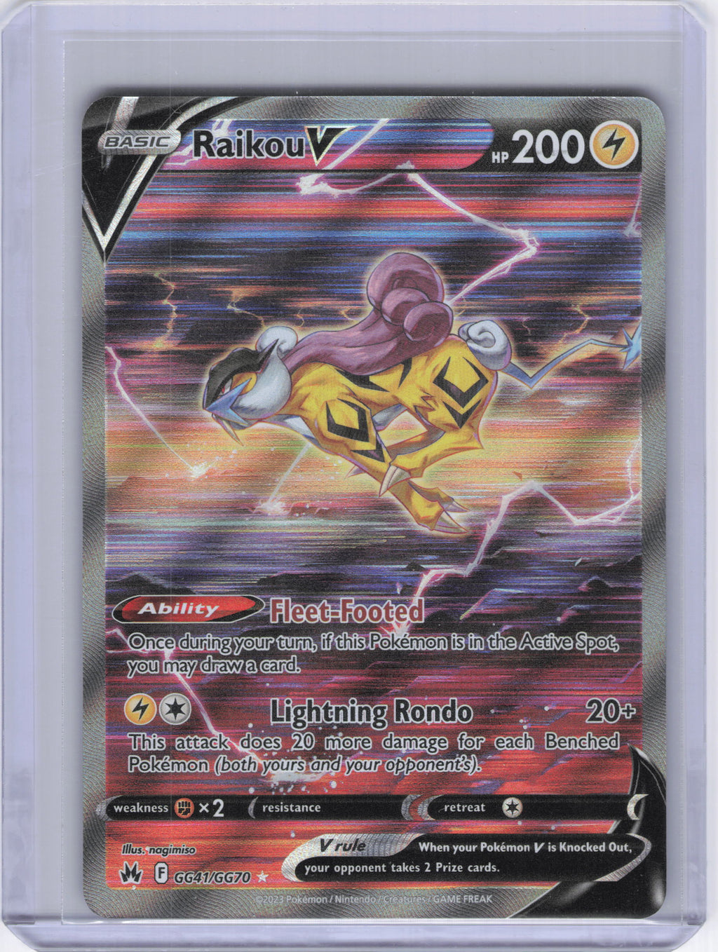 Raikou V - SWSH: Crown Zenith: Galarian Gallery (CRZ:GG)