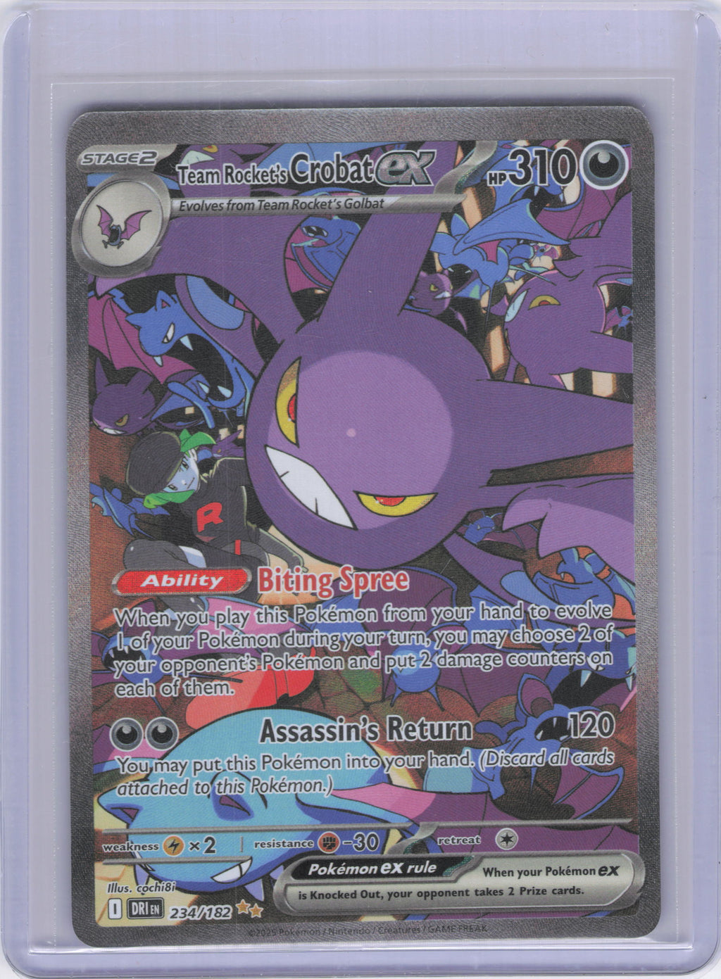 Team Rocket's Crobat ex - 234/182 - SV10: Destined Rivals (DRI)