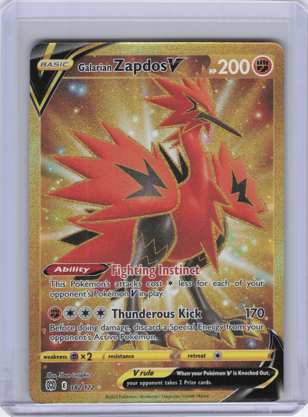 Galarian Zapdos V (Secret) - SWSH09: Brilliant Stars (SWSH09)