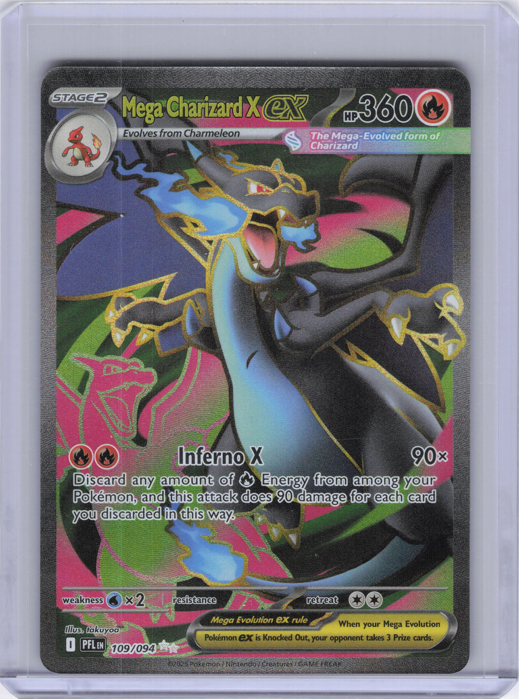 Mega Charizard X ex - 109/094 - ME02: Phantasmal Flames (PFL)
