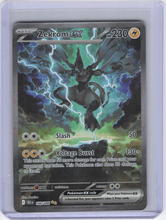 Zekrom ex - 166/086 - SV: Black Bolt (BLK)