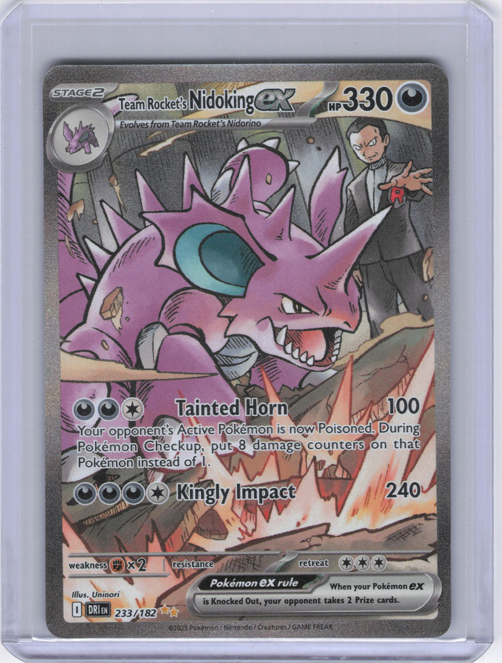 Team Rocket's Nidoking ex - 233/182 - SV10: Destined Rivals (DRI)