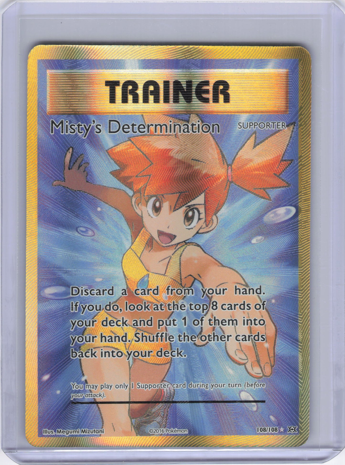 Misty's Determination (Full Art) - XY - Evolutions 108/108