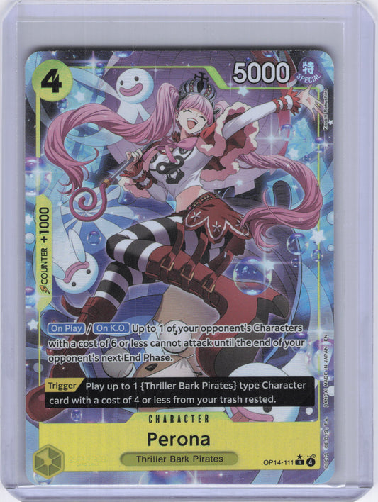 Perona - OP14-111 (Alternate Art) - The Azure Sea's Seven (OP14)