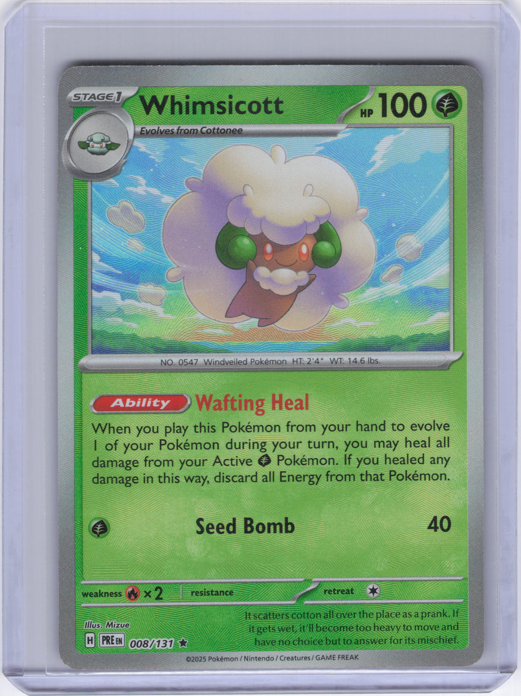 Whimsicott (Master Ball Pattern) - SV: Prismatic Evolutions (PRE)