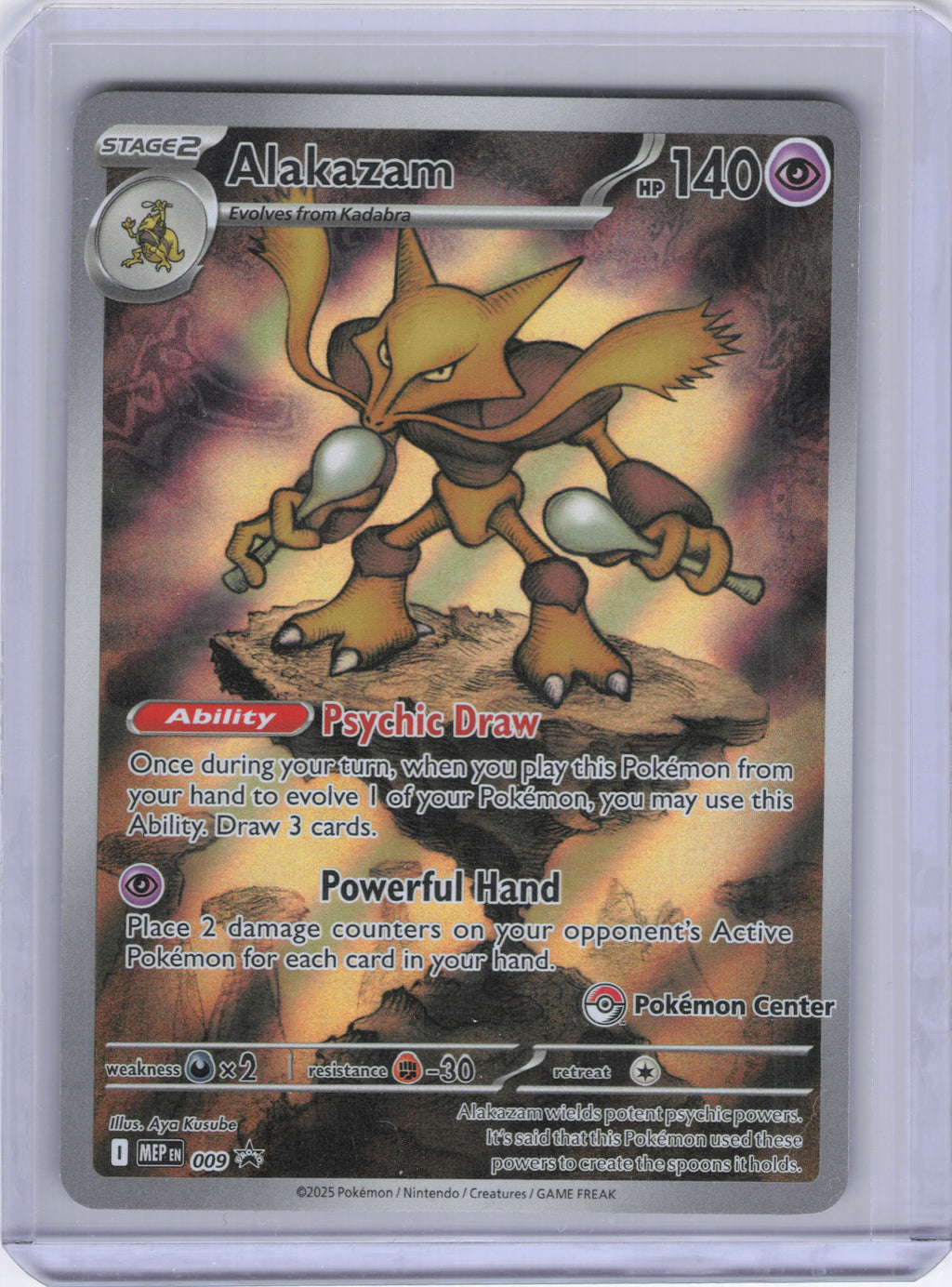 Alakazam - 009 (Pokemon Center Exclusive) - ME: Mega Evolution Promo (MEP)
