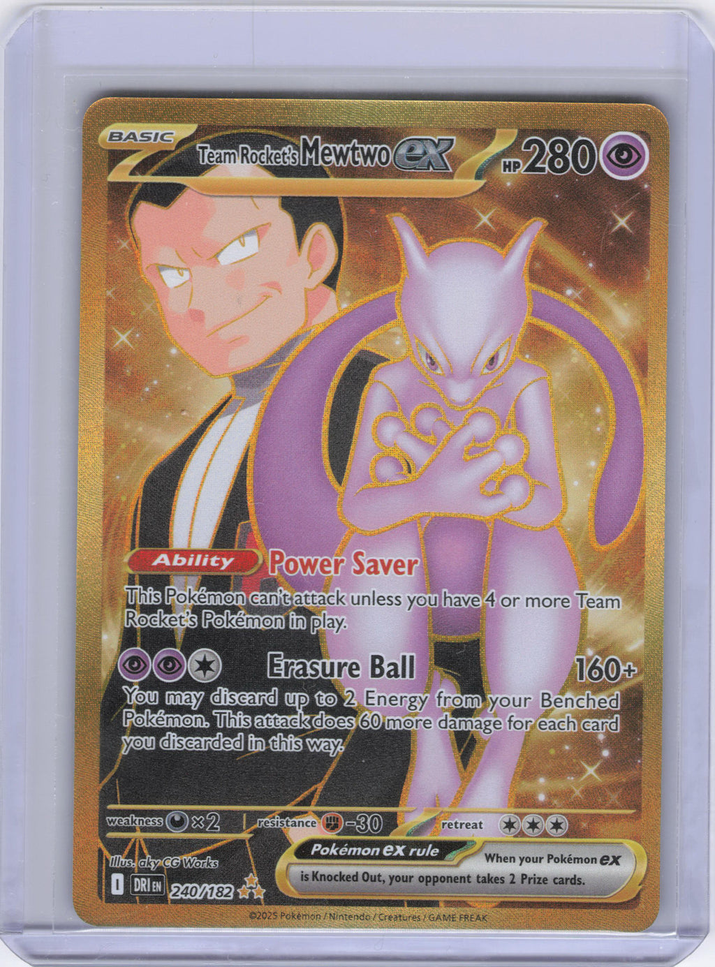 Team Rocket's Mewtwo ex - 240/182 - SV10: Destined Rivals (DRI)