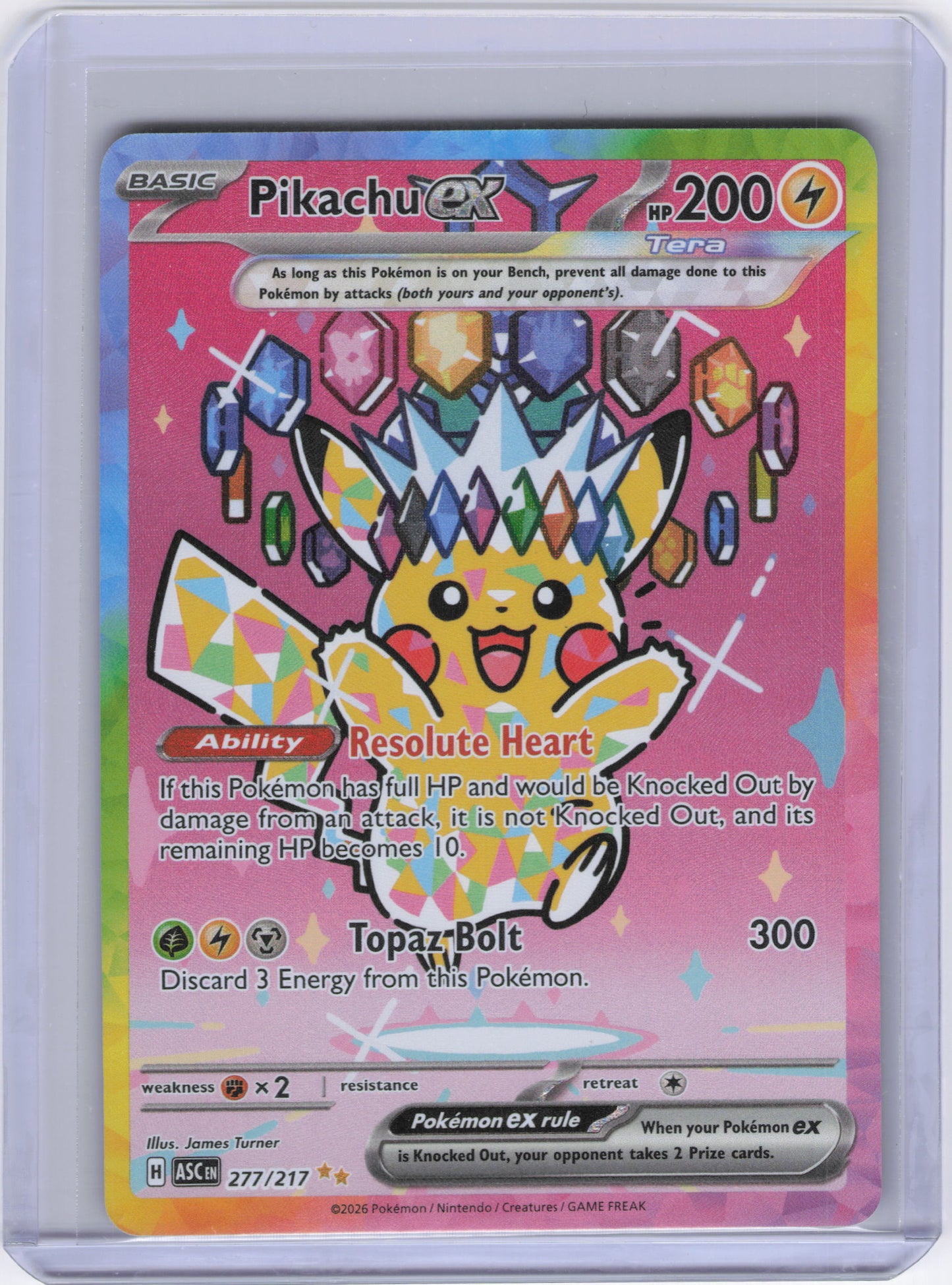 Pikachu ex - 277/217 - ME: Ascended Heroes (ASC)