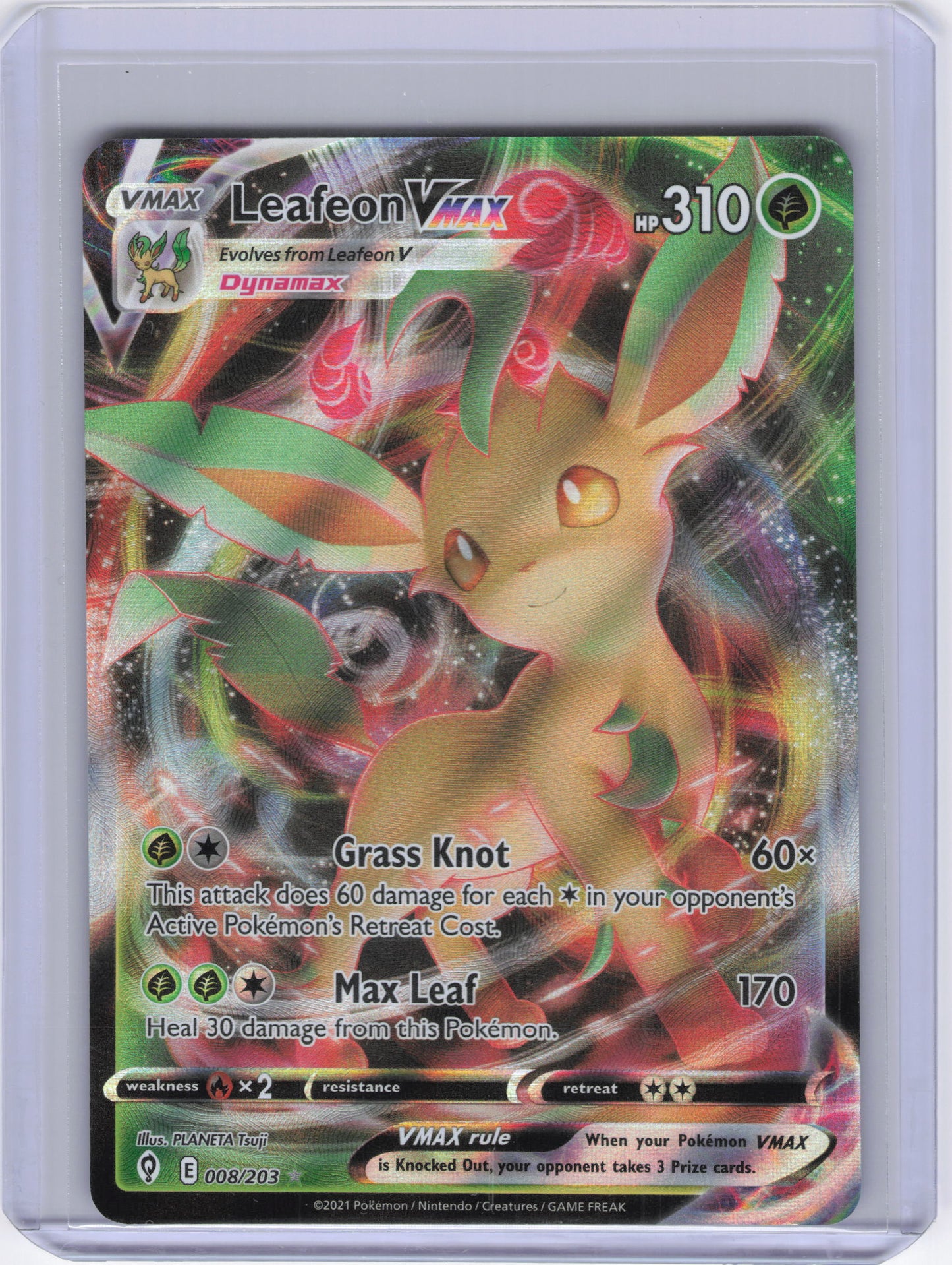 Leafeon VMAX - SWSH07: Evolving Skies (SWSH07)(008/203)
