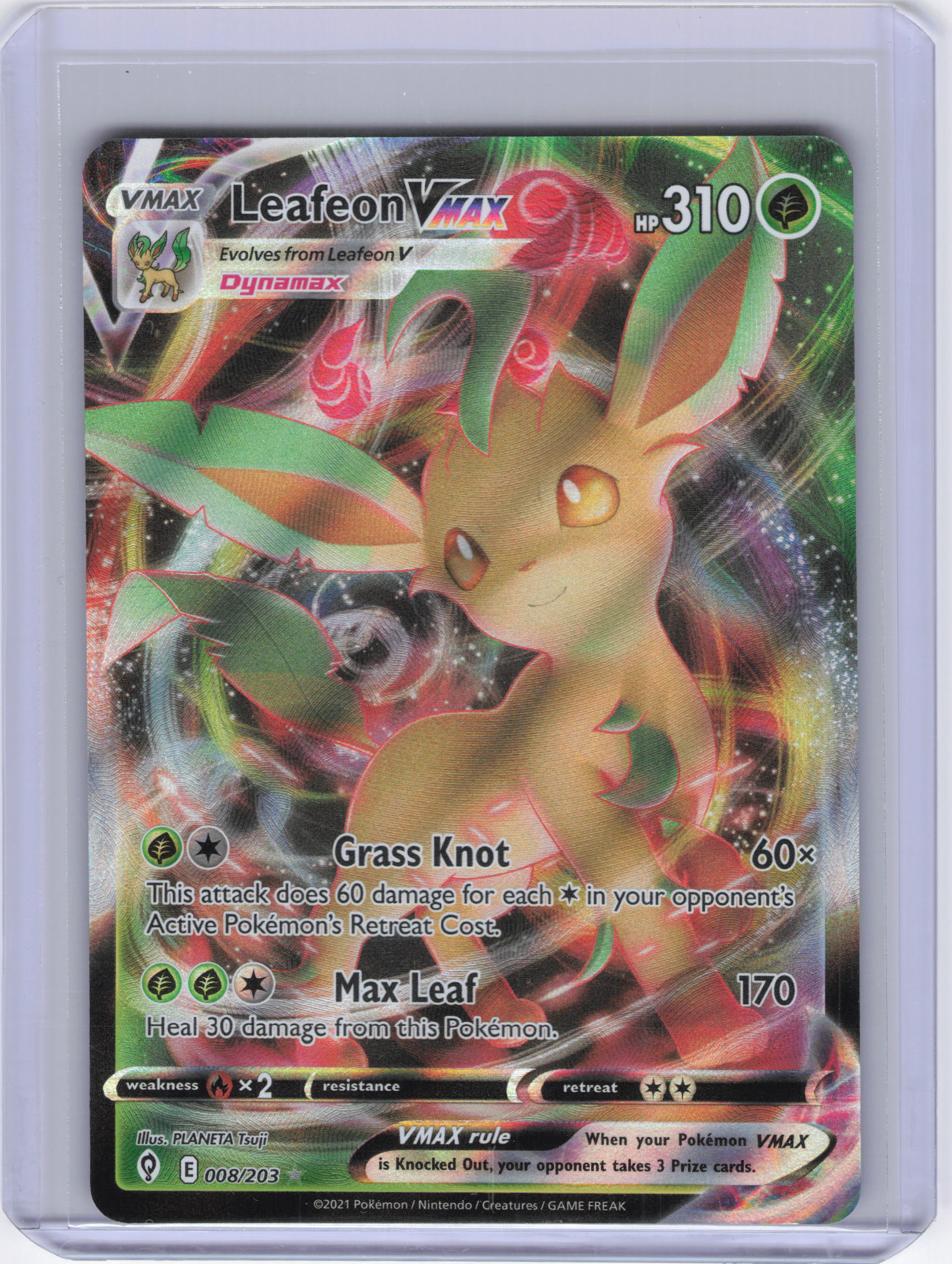 Leafeon VMAX - SWSH07: Evolving Skies (SWSH07)(008/203)