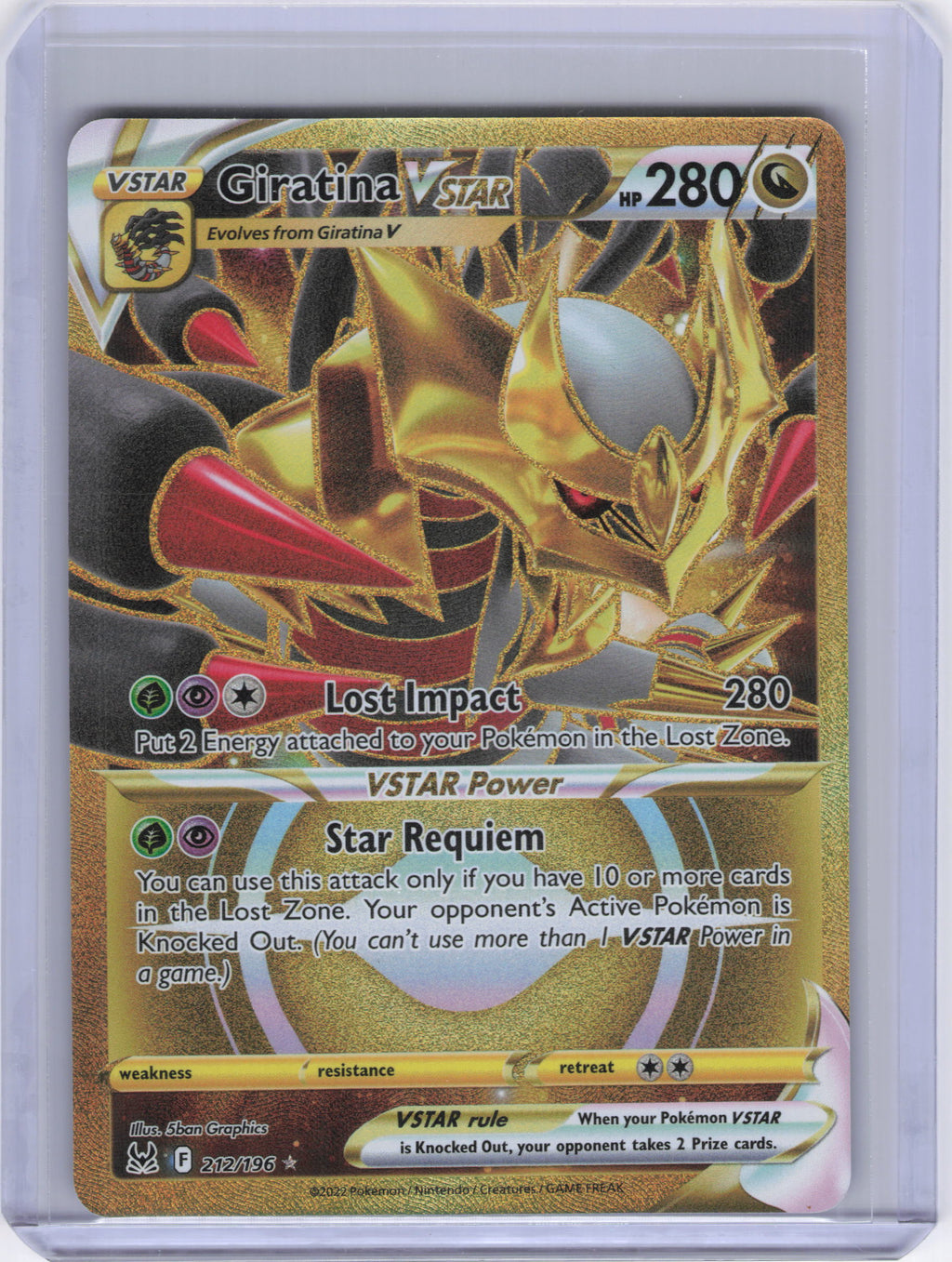 Giratina VSTAR (212) (Secret) - SWSH11: Lost Origin (SWSH11)