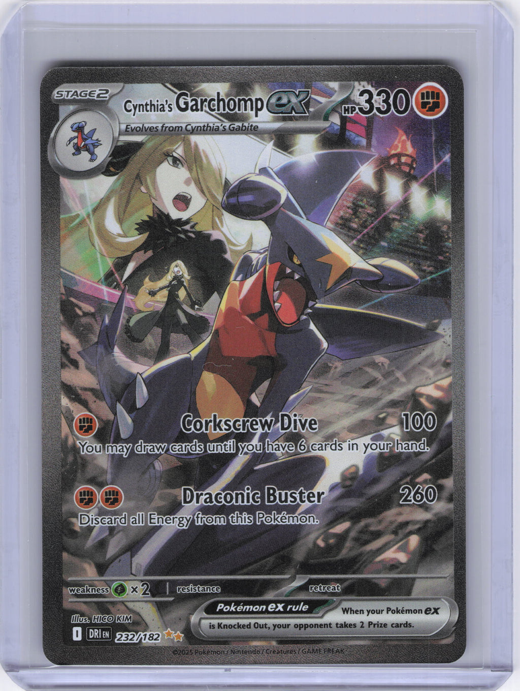 Cynthia's Garchomp ex - 232/182 - SV10: Destined Rivals (DRI)