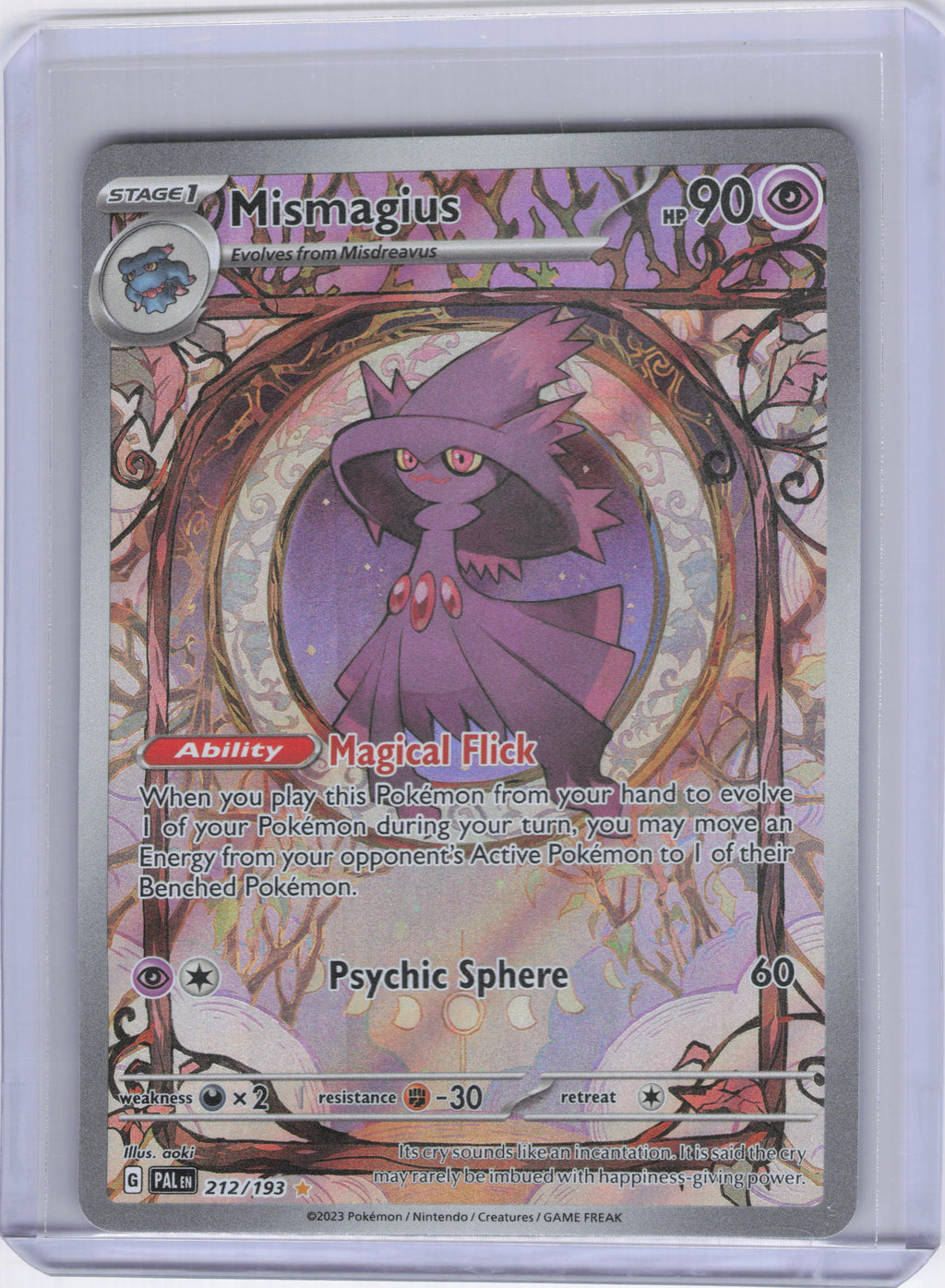 Mismagius - 212/193 - SV02: Paldea Evolved (PAL)
