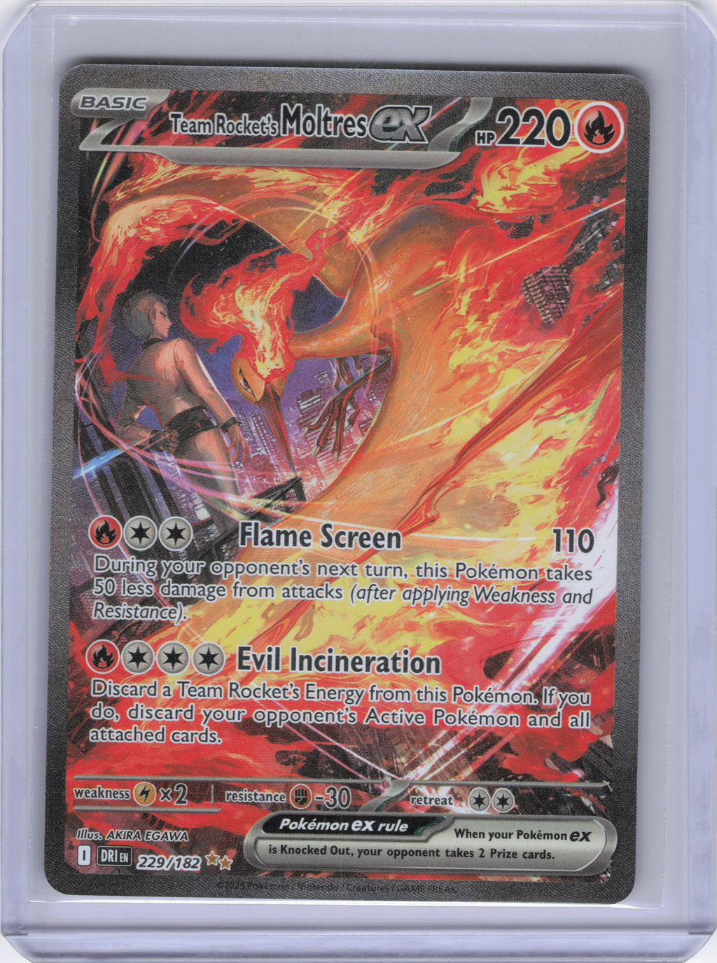 Team Rocket's Moltres ex - 229/182 - SV10: Destined Rivals (DRI)