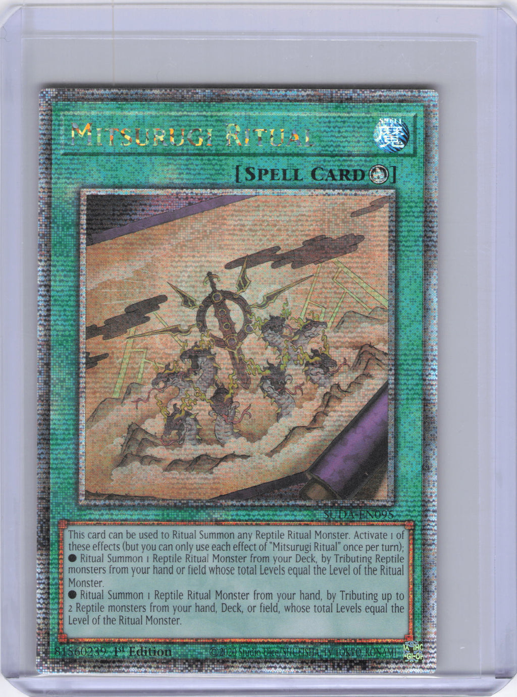 Mitsurugi Ritual (Quarter Century Secret Rare) - Supreme Darkness (SUDA)