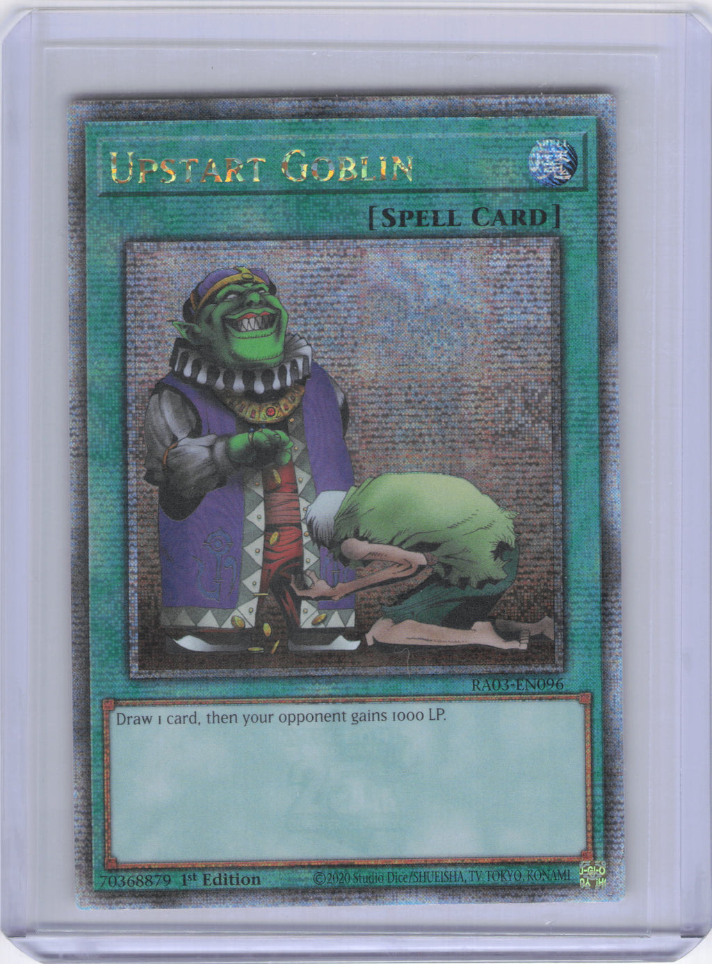 Upstart Goblin (Quarter Century Secret Rare) - Quarter Century Bonanza (RA03)