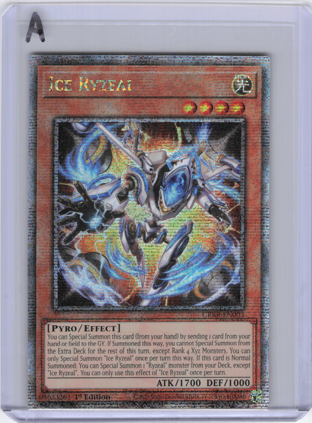 Ice Ryzeal (Quarter Century Secret Rare) - Crossover Breakers (CRBR)