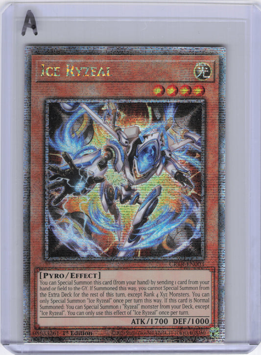 Ice Ryzeal (Quarter Century Secret Rare) - Crossover Breakers (CRBR)