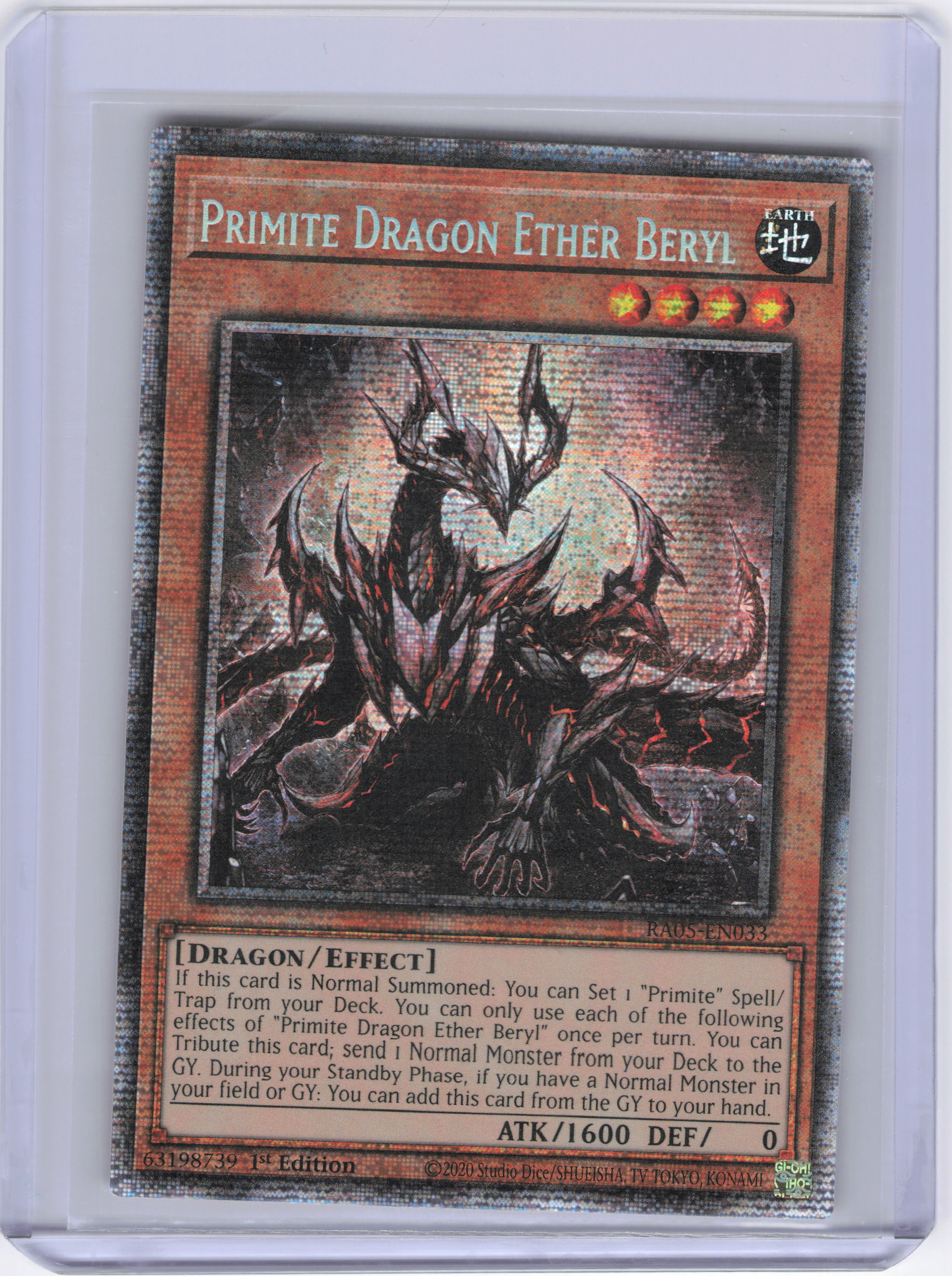 Primite Dragon Ether Beryl (Starlight Rare) - Rarity Collection 5 (RA05)