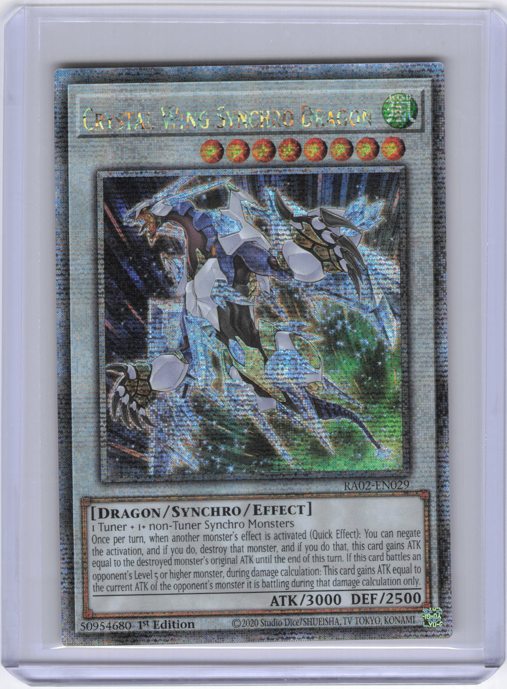 Crystal Wing Synchro Dragon (Quarter Century Secret Rare) - 25th Anniversary Rarity Collection II (RA02)