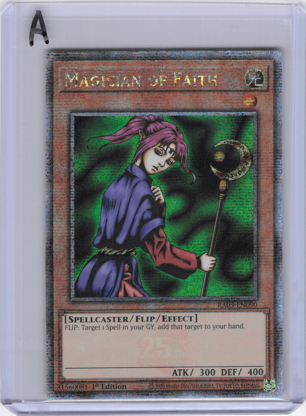 Magician of Faith (Quarter Century Secret Rare) - Quarter Century Bonanza (RA03)