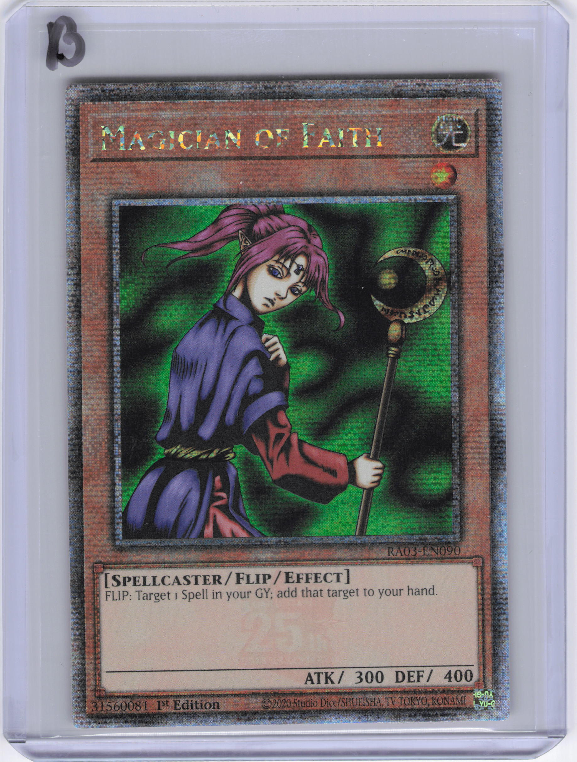 Magician of Faith (Quarter Century Secret Rare) - Quarter Century Bonanza (RA03)