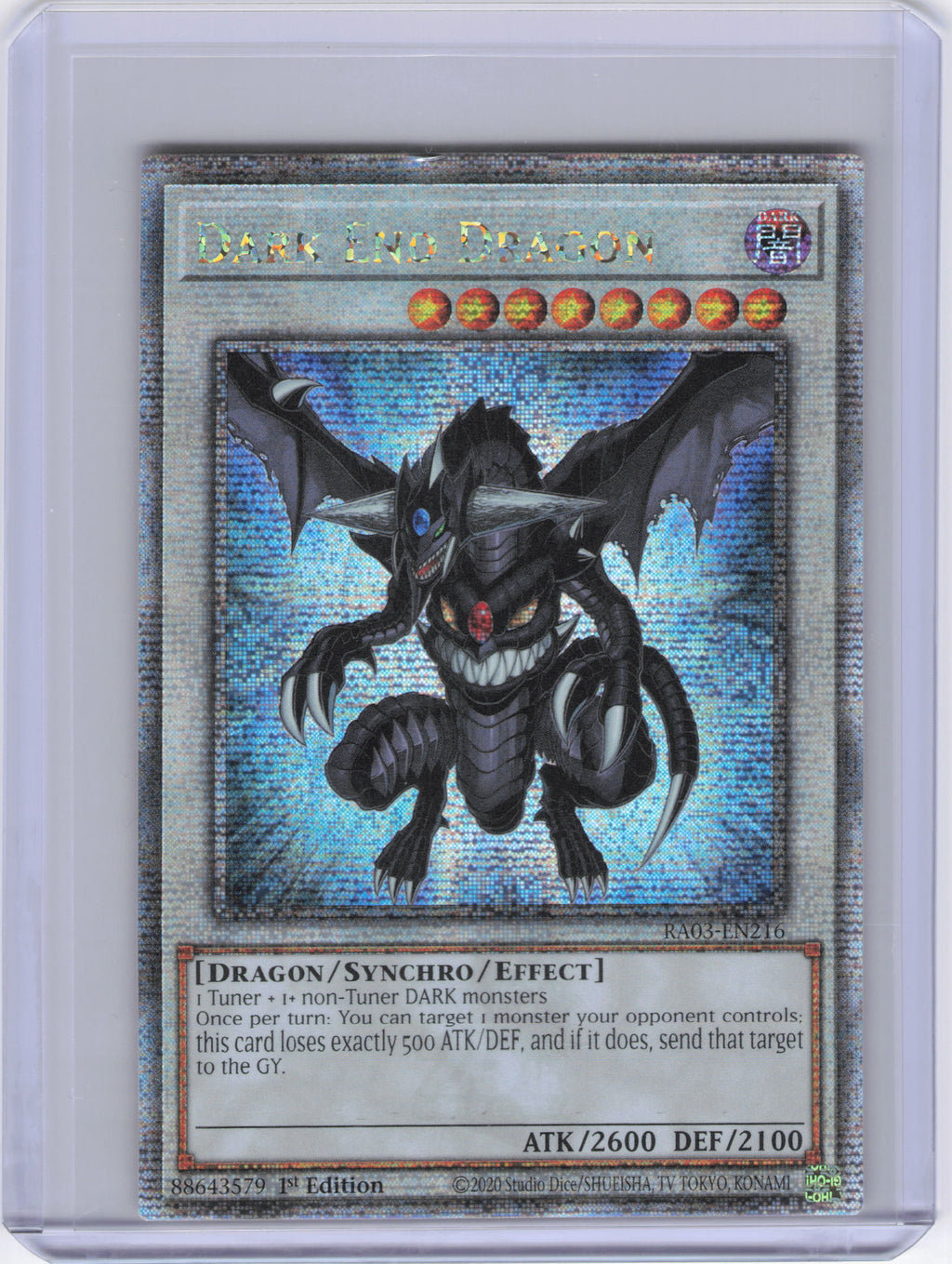 Dark End Dragon (Quarter Century Secret Rare) - Quarter Century Bonanza (RA03)