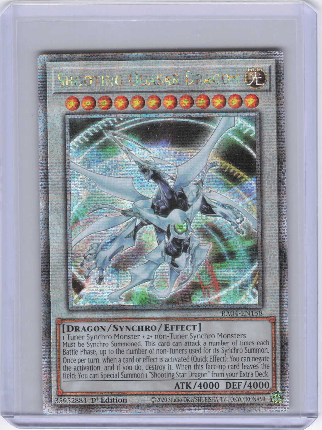 Shooting Quasar Dragon (Quarter Century Secret Rare) - Quarter Century Stampede (RA04)
